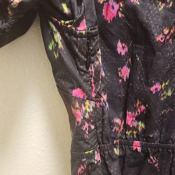 Pam & Gela Neon Ditsy Dress sz Small - Picture 10 of 15